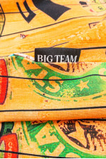 Футболка великого розміру Big Team з принтом, жовта