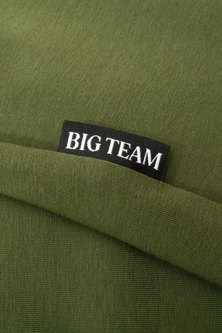 Футболка великого розміру Big Team, хакі