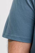 Футболка великого розміру з принтом Jack&Jones сіро-синя