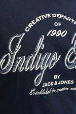Футболка великого розміру з принтом Jack&Jones темно-синя