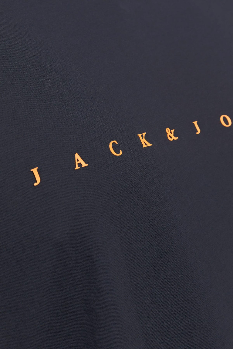 Футболка великого розміру з принтом "Jack&Jones" Jack&Jones, темно-синя