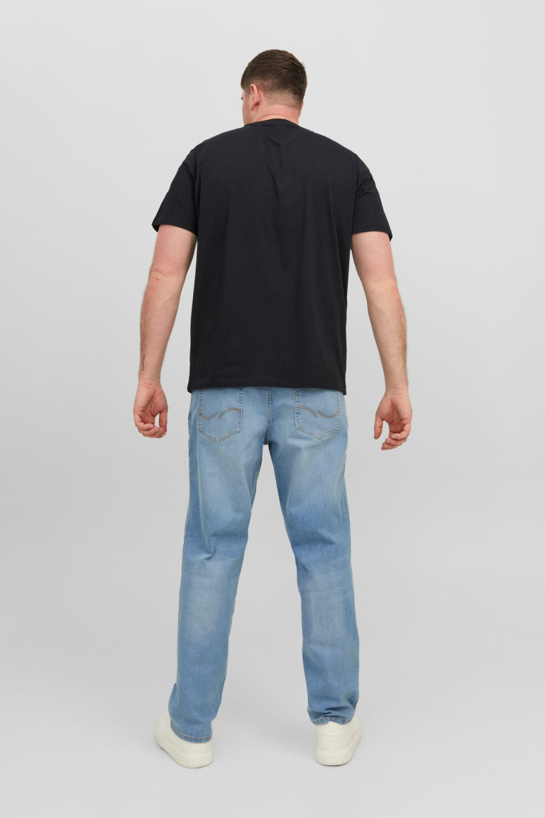Футболка великого розміру з принтом Jack&Jones Jack&Jones, чорна