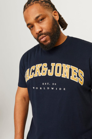 Футболка з принтом "Jack&Jones" Jack&Jones - темно-синя