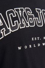 Футболка великого розміру з принтом Jack&Jones, чорна