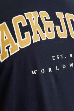Футболка великого розміру з принтом Jack&Jones Jack&Jones, темно-синя