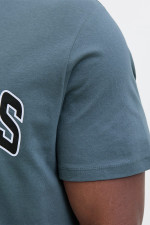 Футболка великого розміру з принтом Jack&Jones, сіро-синя