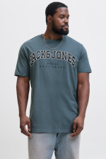 Футболка великого розміру з принтом Jack&Jones, сіро-синя