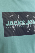 Футболка великого розміру з принтом JJCOLE Jack&Jones, бірюзова