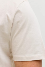 Футболка великого розміру Standard Fit з принтом Jack&Jones, молочна
