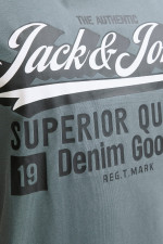 Футболка великого розміру Standard Fit з принтом Jack&Jones, сіра