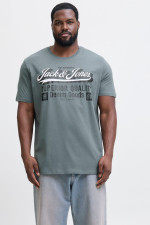 Футболка великого розміру Standard Fit з принтом Jack&Jones, сіра