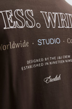 Футболка великого розміру Wide Fit Jack&Jones, коричнева