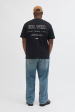Футболка великого розміру Wide Fit Jack&Jones, чорна