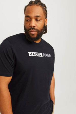 Футболка Slim Fit з принтом "Jack&Jones" Jack&Jones - чорний
