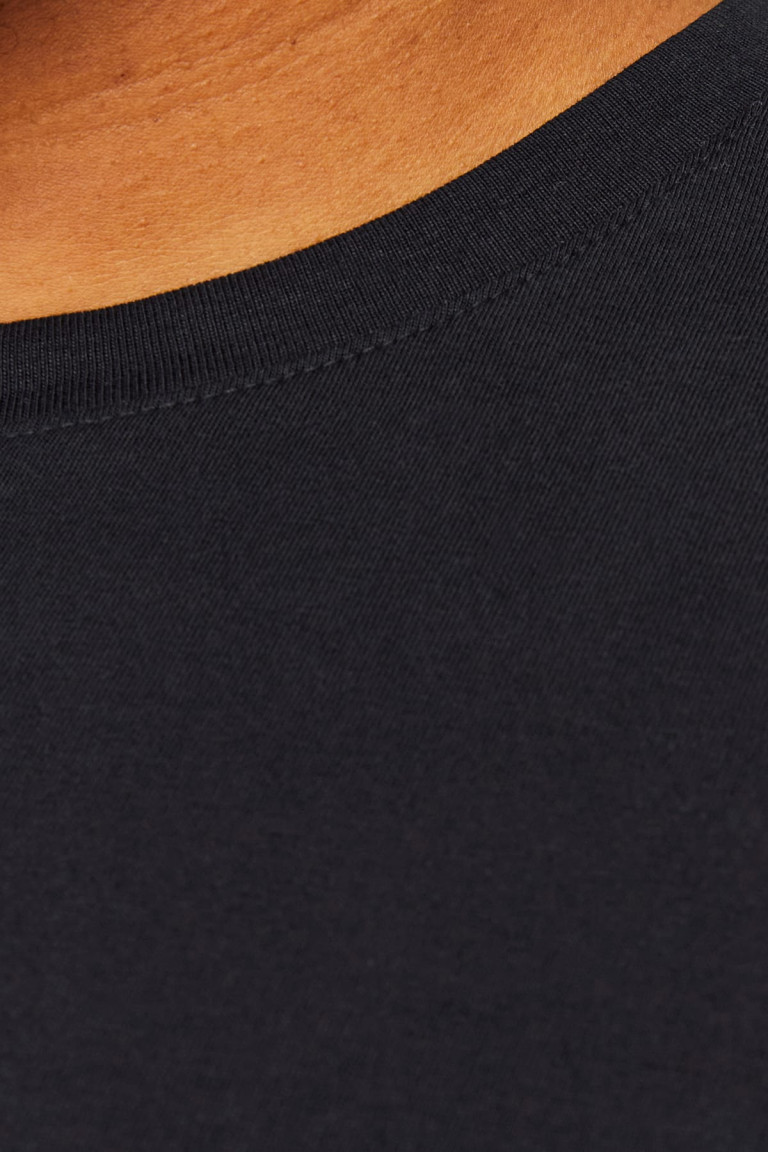 Футболка Slim Fit великого розміру з принтом "Jack&Jones" Jack&Jones, чорна