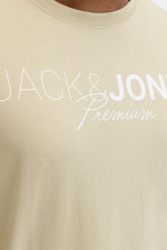 Футболка великого розміру Jack&Jones Premium Jack&Jones бежева