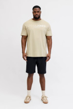 Футболка великого розміру Jack&Jones Premium Jack&Jones бежева